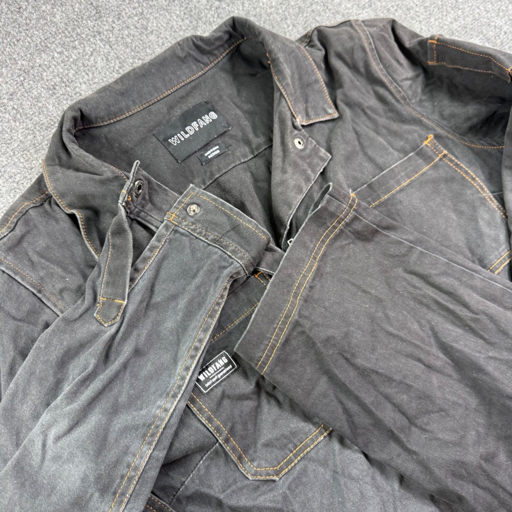 Wildfang The Essential Coverall Medium Black Canvas Utility Jumpsuit Mens